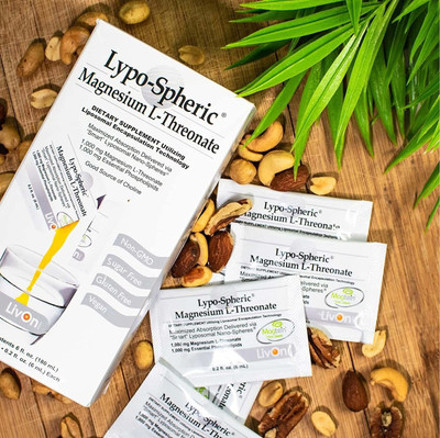 LIVON Lypo-Spheric Magnesium L-Threonate | Liposomal Maximized Absorption 30 Sachets(180 ml)