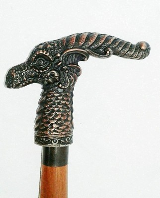 SA MARINE Dragon Head Handle Walking Stick