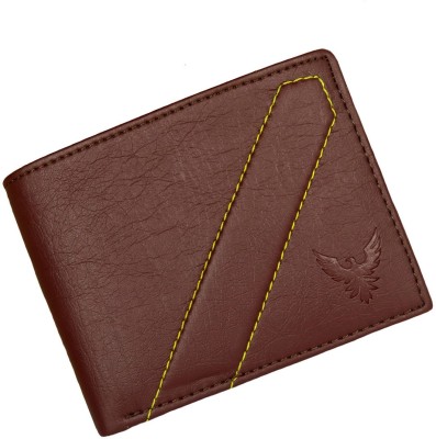 GOLDALPHA Men Casual, Ethnic, Evening/Party, Formal, Travel, Trendy Brown Artificial Leather Wallet(5 Card Slots)