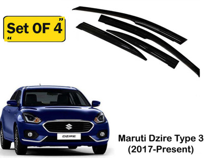 KRISHNA AUTO For Non-convertibles Front, Rear Wind Deflector(Tinted Maruti Swift Dzire)