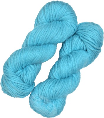 KNIT KING Oswal Knitting Yarn Thick Chunky Wool, Sky Blue 400 gm ART - AAAA