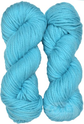 KNIT KING Oswal Knitting Yarn Thick Chunky Wool, Sky Blue 500 gm ART - AAAA