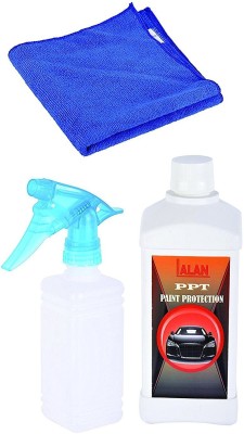 Lalan 1 PPT - 500 ml, 1 Empty Spray Bottle, 1 Microfibre Cloth Combo