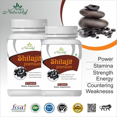 naturalyf Shilajit premium Resin Supports Strength, Stamina And Energy For Men&Women(Pack of 2)