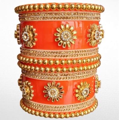 RADHIKAA FASHIONS Shell Pearl Bangle Set(Pack of 10)