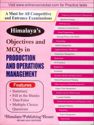 PRODUCTION AND OPERATIONS MANAGEMENT (OBJECTIVES AND MCQs)(Paperback, HPH)