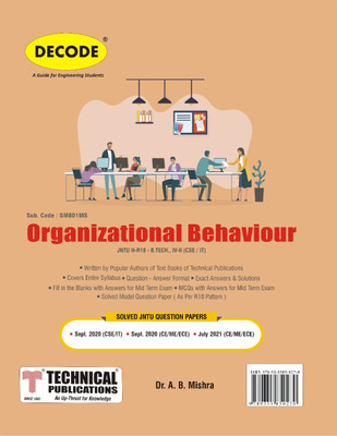 DECODE Organizational Behaviour for JNTU-H 18 Course (IV - II - CSE / IT - SM801MS)(Paperback, Dr. A. B. Mishra)