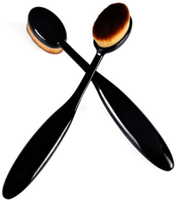 Gonegal Foundation Blending Brush Oval Curve Liquid Makeup Face Powder Blusher Pack 2(Pack of 2)