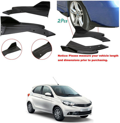 PRTEK Rear Mud Guard For Tata Tiago 2018(Black)