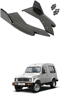 PROEDITION Plastic Car Bumper Guard(Black, Pack of 2, Maruti, Universal For Car, Gypsy, Universal For Car)