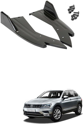 PROEDITION Plastic Car Bumper Guard(Black, Pack of 2, Volkswagen, Universal For Car, Universal For Car)