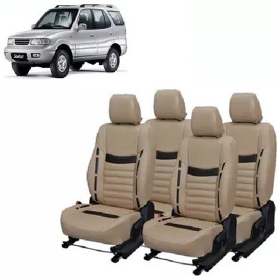 autodesign PU Leather Car Seat Cover For Tata Safari Dicor(All Detachable Headrest, Split Back Seat, With Back Seat Arm Rest, 7 Seater, 2 Back Seat Head Rests)