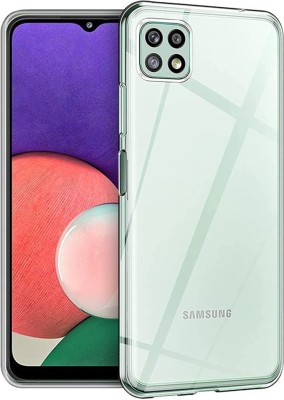 Case Creation Back Cover for Samsung Galaxy A22 5G Soft Case(Transparent, Camera Bump Protector, Silicon)