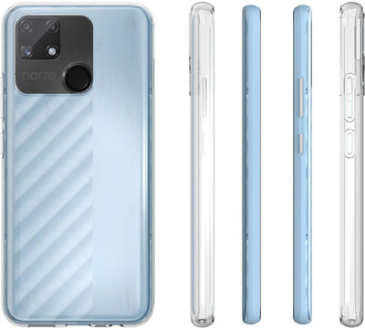 CASE CREATION Back Cover for RealmeNarzo 50a Soft Case(Transparent, Camera Bump Protector, Silicon, Pack of: 1)