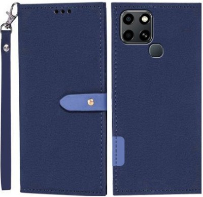 Wynhard Flip Cover for Infinix Smart 6(Blue, Grip Case, Pack of: 1)