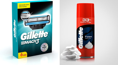 68% OFF on GILLETTE mach 3 6s and foam (300g)(2 Items in the set) 68% OFF on GILLETTE mach 3 6s and foam (300g)(2 Items in the set)