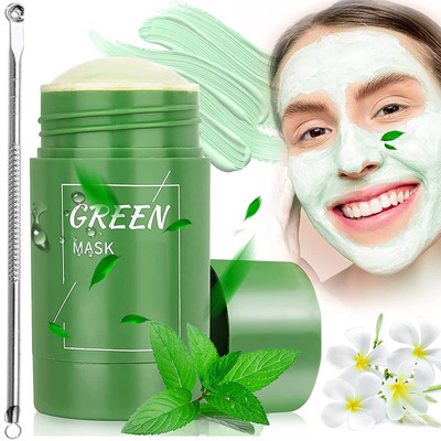 Latixmat blackhead remover pin with Green Tea Purifying Clay Stick Mask(2 Items in the set)