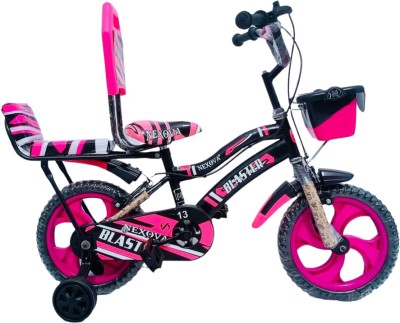 NEXOVA BICYCLE 14 T BLASTER D/GADDI PVC (PINK) FOR 3 TO 4 YEAR KIDS 14 T BMX Cycle(Single Speed, Pink)