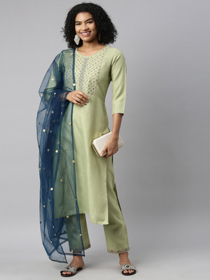 SheWill Women Kurta Pant Set