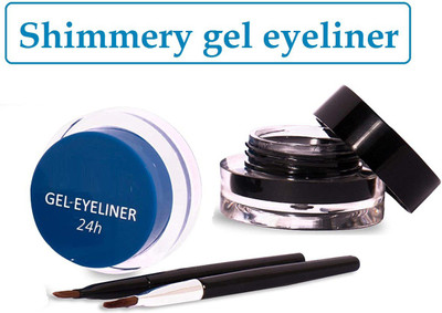YAWI 2 in 1 Waterproof & Smudge Proof 24 Hours Gel Eyeliner with Kajal 8 g(Black, Blue)