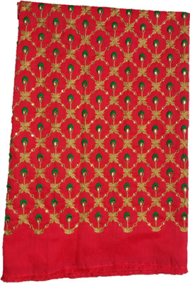 Shantuba textiles Silk Blend Embroidered Blouse Material
