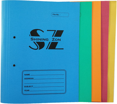 SHINING ZON Paper Spring File Paper Spring File(Set Of 30, Multicolor)
