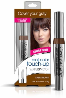 Cover Your Gray Irene Gari for Women Waterproof Root Color Touch Up Dark Brown , Dark Brown,Brown