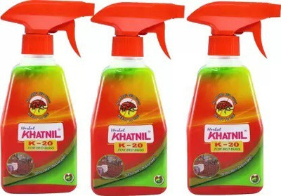 Khatnil K20 Herbal Bed Bugs Repellent 500ml Pack Of 3(3 x 166.67 ml)