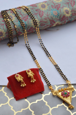 RADHEKRISHNA IMITATION Copper Gold-plated Multicolor Jewellery Set(Pack of 1)