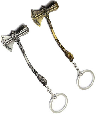 gtrp (Pack Of 2) Thor Avenger Superhero Axe Key Ring Key Chain Key Chain