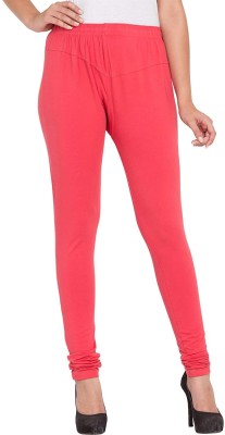 Haoser Churidar  Ethnic Wear Legging(Pink, Solid)