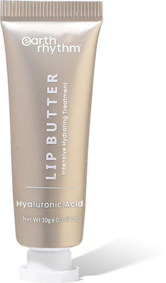 Earth Rhythm Lip Butter With Hyaluronic Acid, Hydrates Dry & Chapped Lips, Lip Balm for Girls Castor Oil, Hyaluronic Acid(Pack of: 1, 10 g)