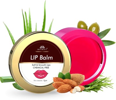 INTIMIFY Lip Balm for Pink Lips, Lightening Lip Balm For Dry, Chapped & Dark Lips Natural(Pack of: 1, 8 g)