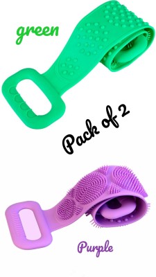 Quilletail Silicon Body Back scrubber pack of two combo