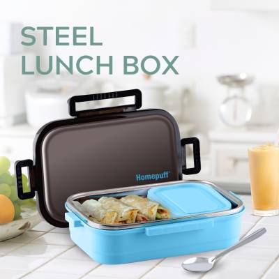 Home Puff Set of 4 Stainless Steel Insulated Lunch Boxes for