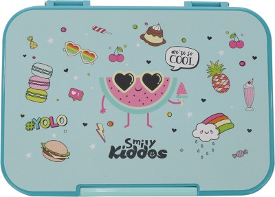 smily kiddos Bento lunch box-Cool Fruit Theme Light Blue 1 Containers Lunch Box(550 ml)