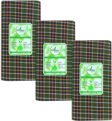 Feather Green Checkered Multicolor Lungi