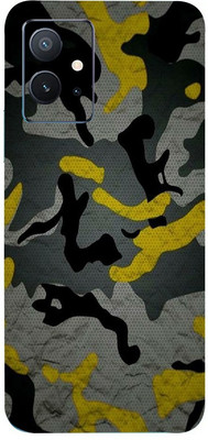 AsSkin Vivo iqooZ6 5g Mobile Skin(Ultra Super Military Yellow Camouflage With High Gloss Finish).)