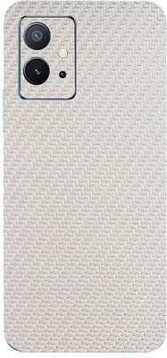 AsSkin Vivo IQOO Z6 5G, vivo iqoo z6 5g Mobile Skin(Ultra Super White Carbon Fiber Skin With High Matte Finish..)