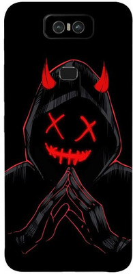 Jeeva Creation Asus 6Z, asus 6z Mobile Skin(Ultra Super Black Devil Skin With High Matte Finish.)