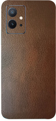 Jeeva Creation Vivo IQOO Z6 5G Mobile Skin(Ultra Super Brown Leather Skin With High Matte Finish.)