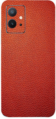 Jeeva Creation Vivo IQOO Z6 5G Mobile Skin(Ultra Super Red Leather Skin With High Matte Finish.)