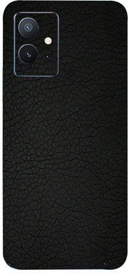 Pochanki Vivo iQOO Z6 5G, vivo iqooz6 Mobile Skin(Ultra Super Black Leather Skin With Matte Finish.)