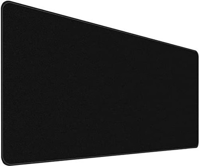 ZUVILIKA Extended Anti Slip Rubber Gaming Stitched Mouse Pad Desk Mat for Computer Laptop Non Slip Base Dual Sided Mousepad(Black)