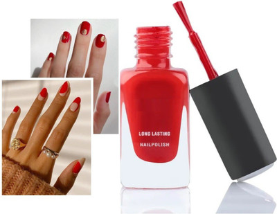 Latixmat New High Pigmented & Long Stay Unique Dull Matte Red Nail Polish RED