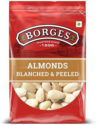 BORGES Almonds, Blanched & Peeled, No Soaking No Peeling Required, Tasty and Versatile Almonds