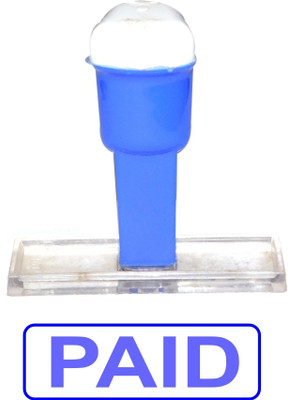 SULAGNA ZONE POLYMER RUBBER STAMP-PAID HANDLE RUBBER STAMP(SMALL, BLUE)