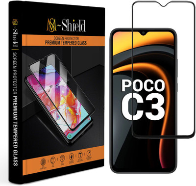 MS-Shield Edge To Edge Screen Guard for Poco C3(Pack of 1)
