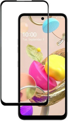 VISHRN Edge To Edge Tempered Glass for LG K42(Pack of 1)