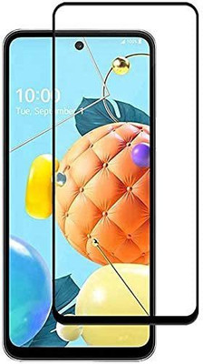 VISHRN Edge To Edge Tempered Glass for LG K42(Pack of 1)